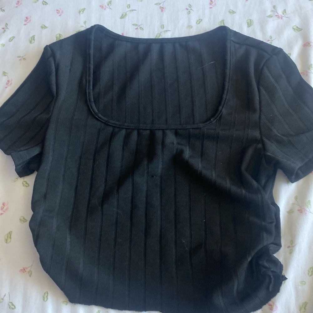 Black crop top